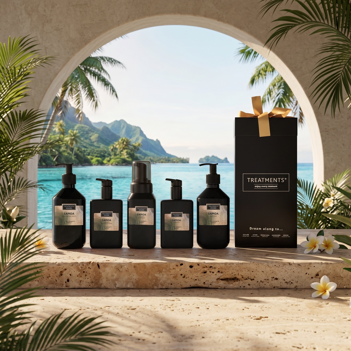 Caja de Regalo Manos y Cuerpo Deluxe Samoa de TREATMENTS® – imagen de ambiente