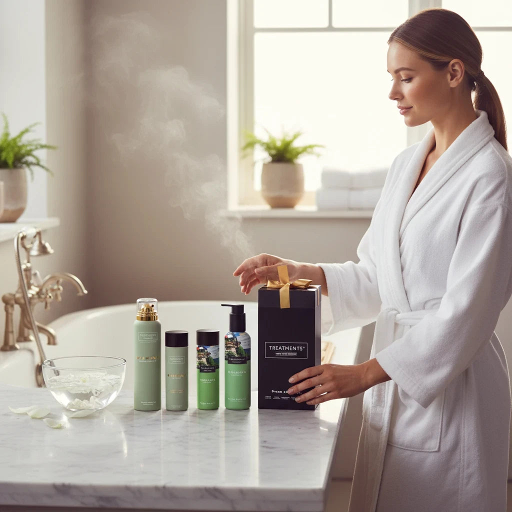 Caja de Regalo Cabello y Cuerpo Mahayana de TREATMENTS® – imagen de ambiente (2)