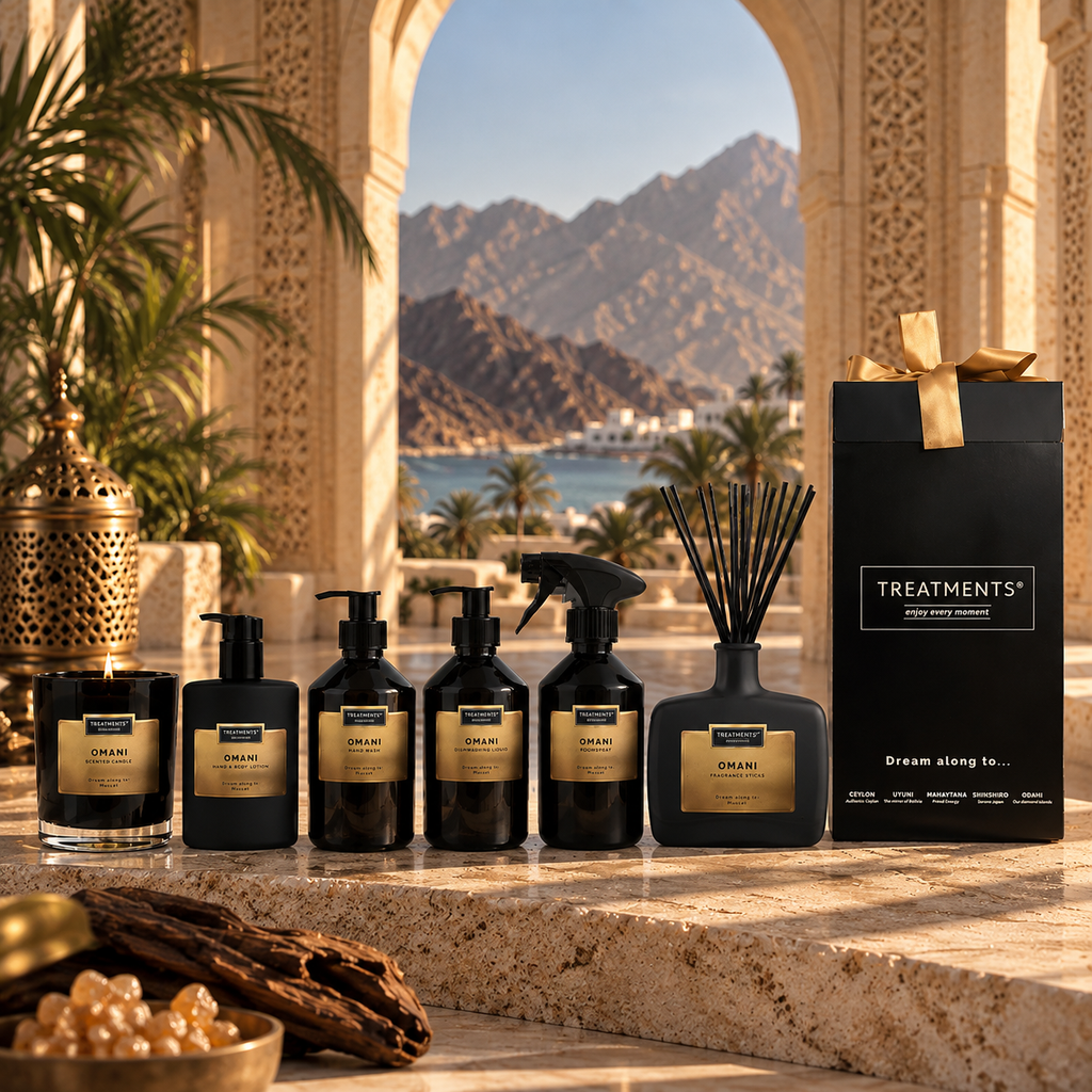 Caja de Regalo Spa en Casa Deluxe Omani de TREATMENTS® – imagen de ambiente