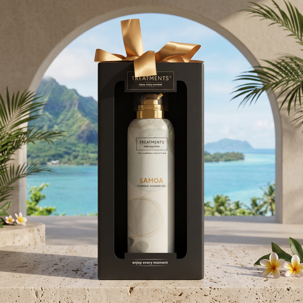 Caja de Regalo Gel de Ducha Espumoso Samoa de TREATMENTS® – imagen de ambiente