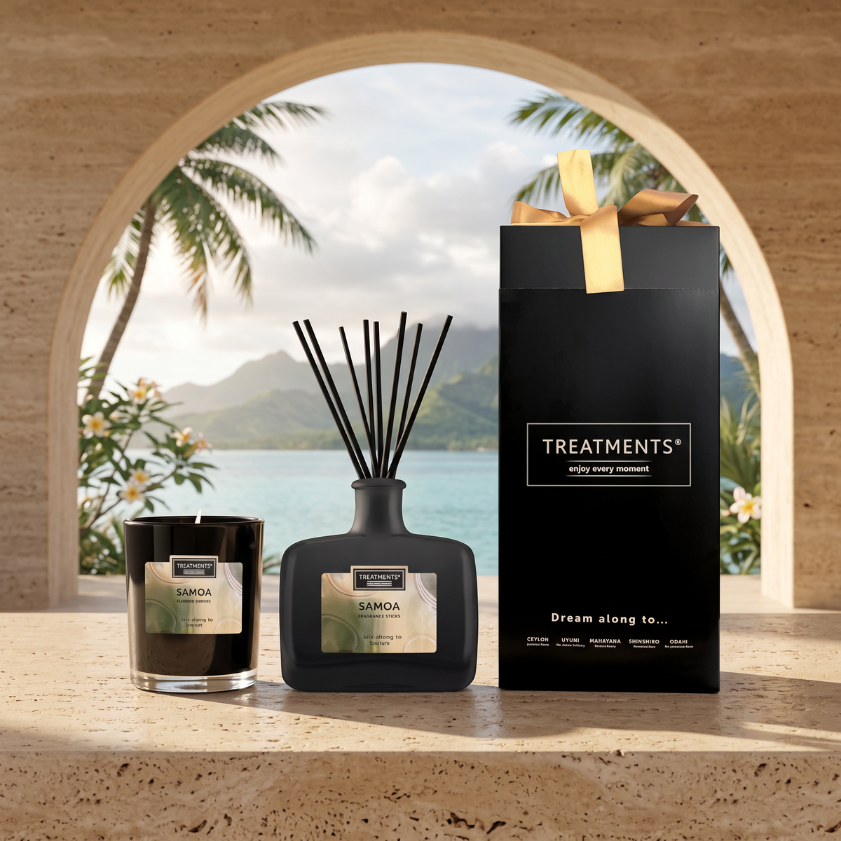 Caja de Regalo Hogar Deluxe Samoa de TREATMENTS® – imagen de ambiente