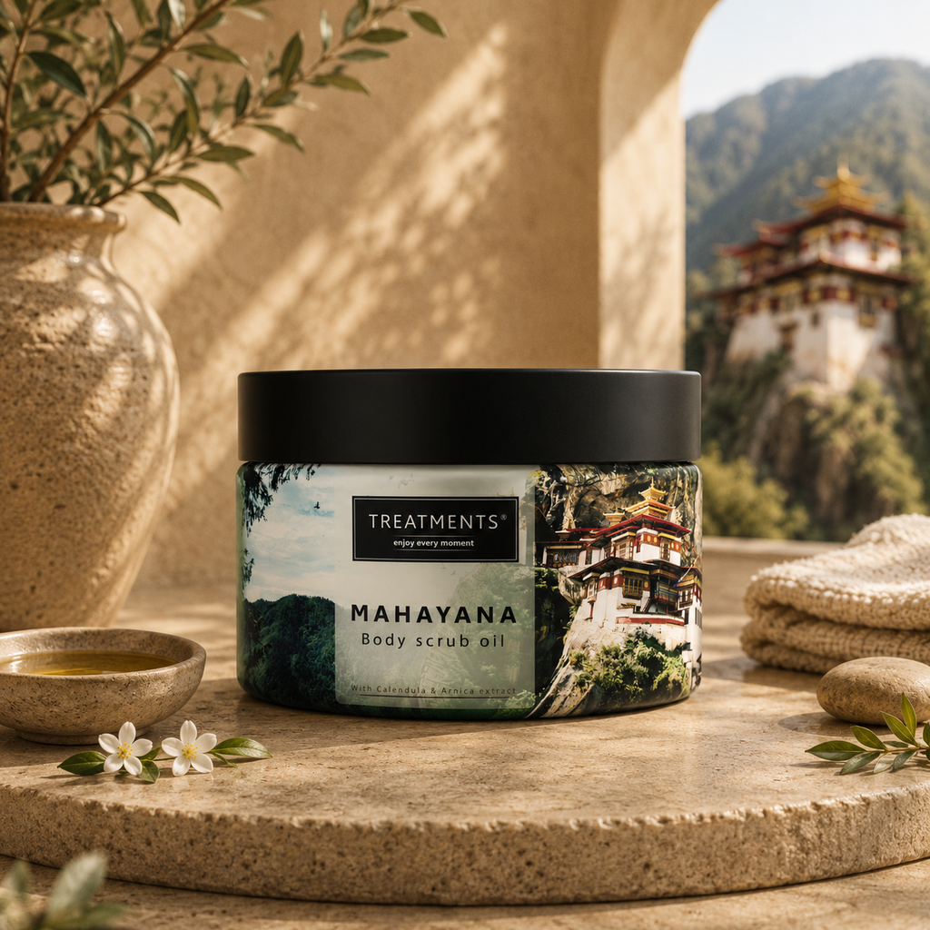 Aceite Exfoliante Corporal Mahayana de TREATMENTS® – imagen de ambiente