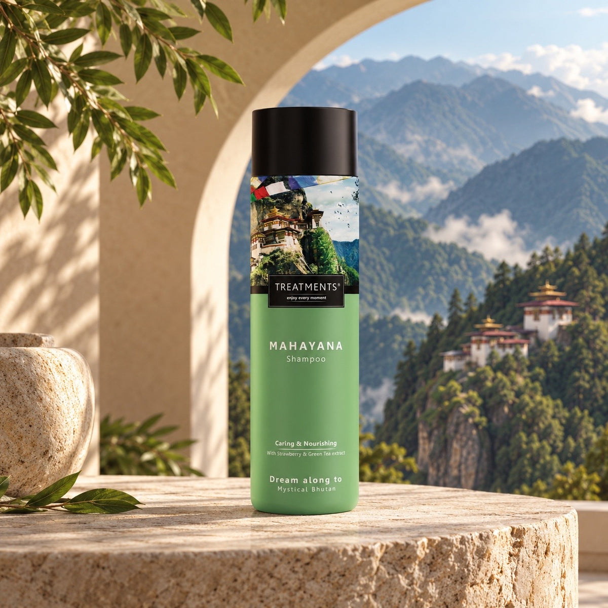 Champú Mahayana de TREATMENTS® – imagen de ambiente