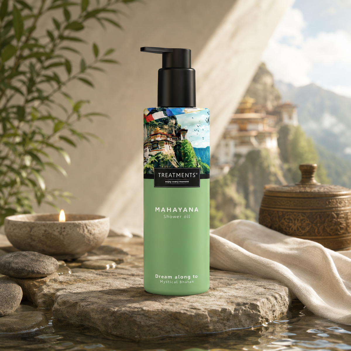 Aceite de Ducha Mahayana de TREATMENTS® – imagen de ambiente