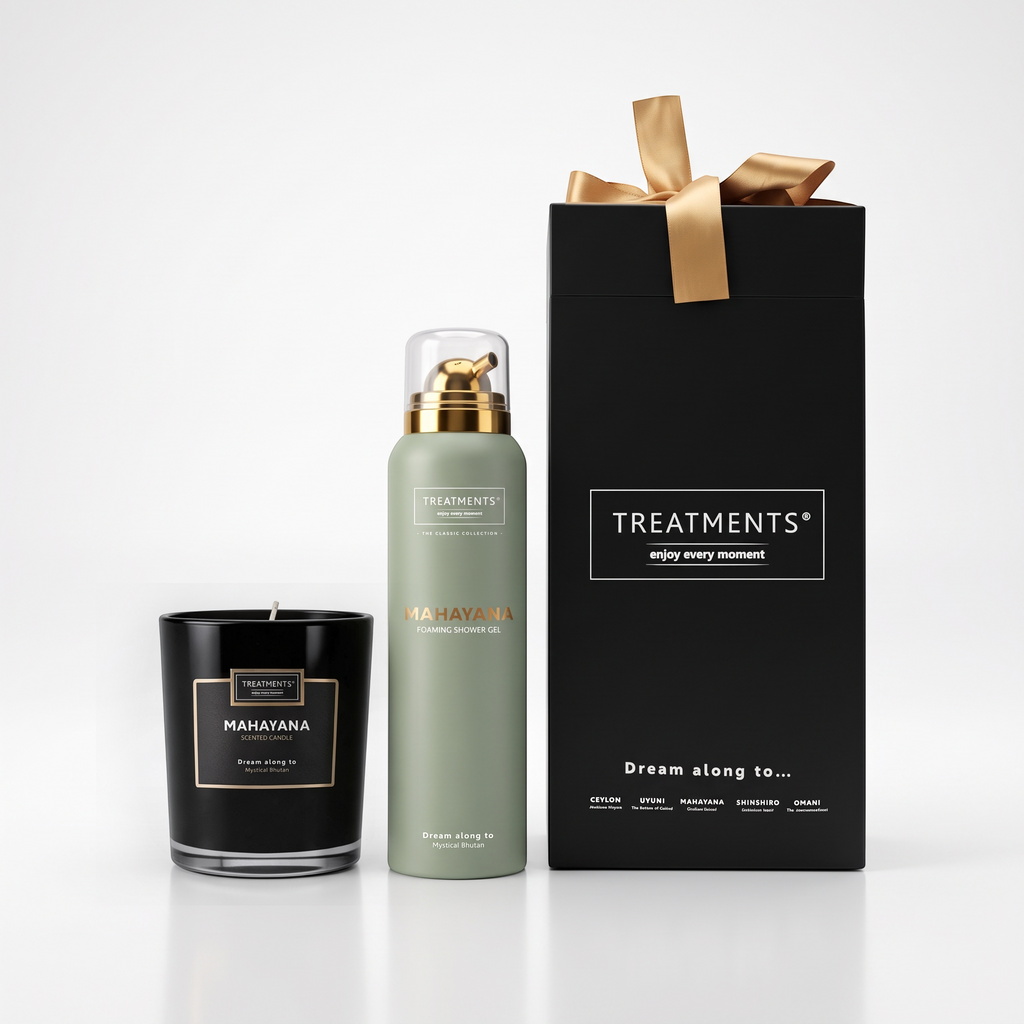 Caja de Regalo Espuma de Ducha y Vela Mahayana de TREATMENTS®