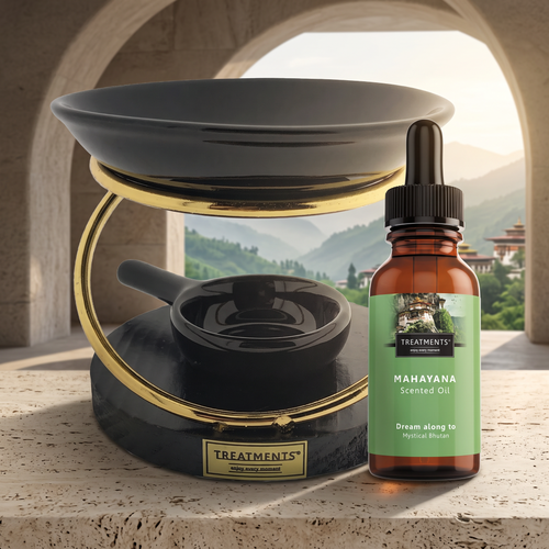 Aceite Aromático + Difusor Mahayana de TREATMENTS® – imagen de ambiente