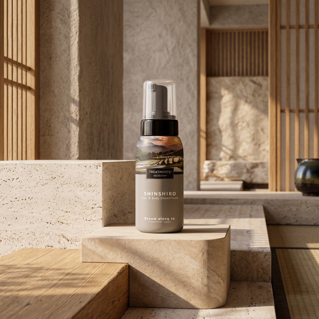 Espuma de Ducha Cabello y Cuerpo Shinshiro de TREATMENTS® – imagen de ambiente
