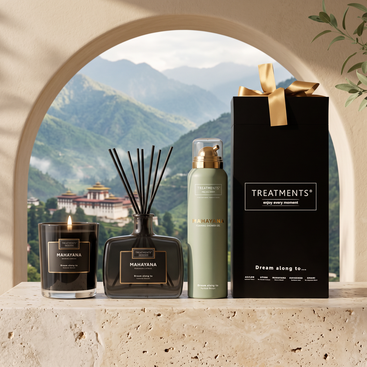 Caja de Regalo Hogar y Cuerpo Mahayana de TREATMENTS® – imagen de ambiente