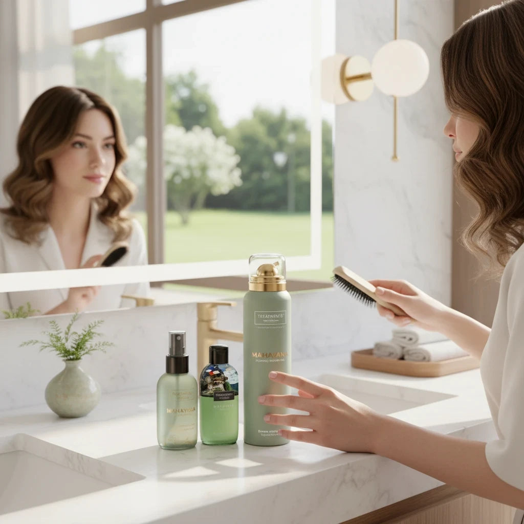 Caja de Regalo Pequeña Mahayana de TREATMENTS® – imagen de ambiente en el baño