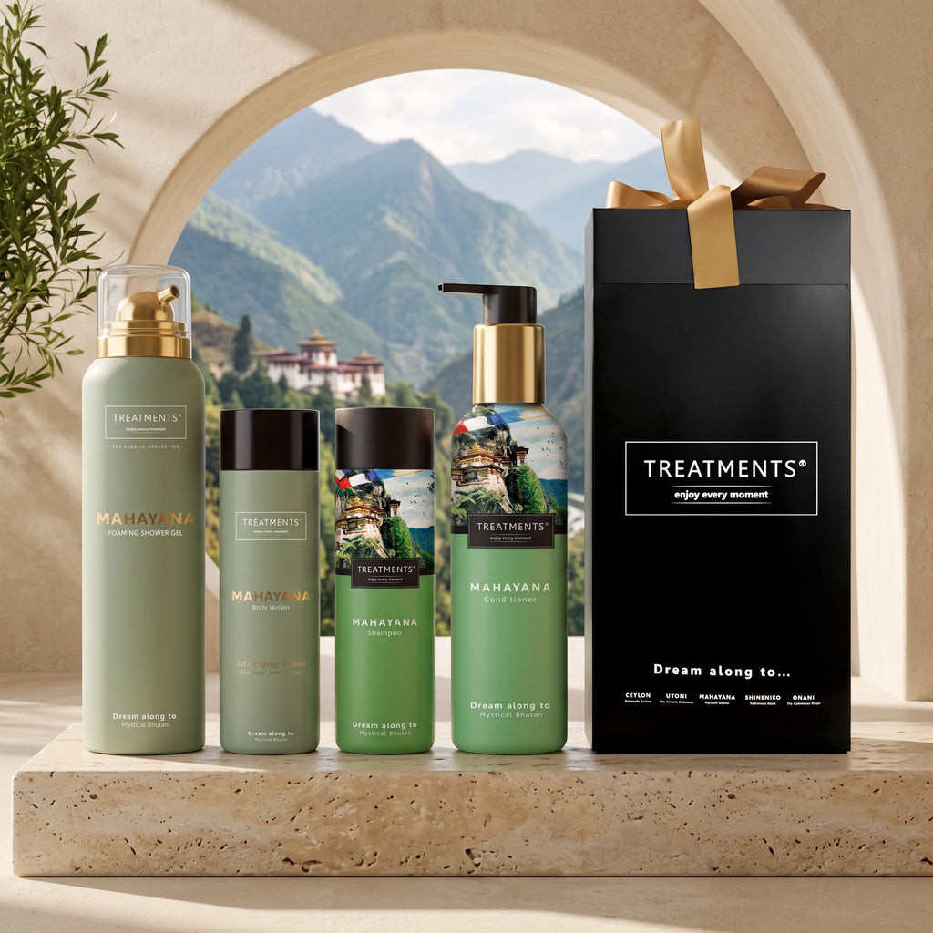 Caja de Regalo Cabello y Cuerpo Mahayana de TREATMENTS® – imagen de ambiente