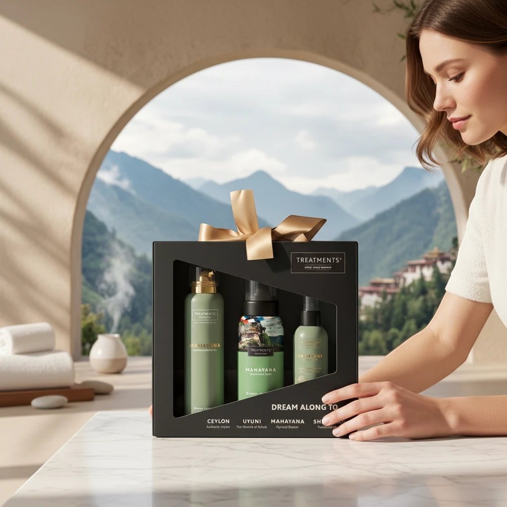 Caja de Regalo Revive Mahayana de TREATMENTS® – imagen de ambiente en casa