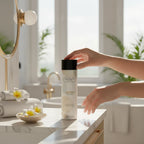 Loción Corporal Samoa de TREATMENTS® – imagen de ambiente en el baño