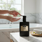 Jabón de Manos Samoa de TREATMENTS® – imagen de ambiente en el baño