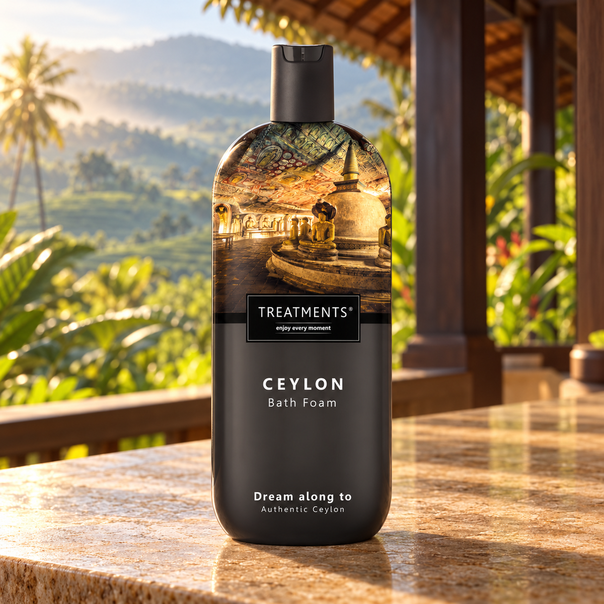 Espuma de Baño Ceylon de TREATMENTS® – ambiente inspirado en Sri Lanka