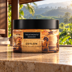 Crema Exfoliante Corporal Ceylon de TREATMENTS® – ambiente inspirado en Sri Lanka