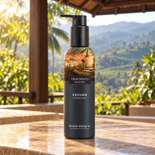 Acondicionador Ceylon de TREATMENTS® – ambiente inspirado en Sri Lanka