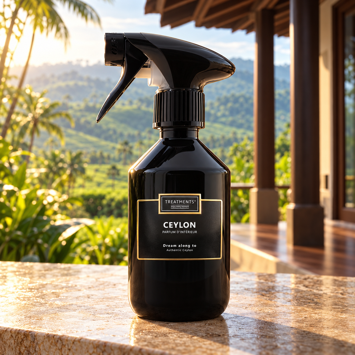Perfume de Interior Ceylon de TREATMENTS® – ambiente inspirado en Sri Lanka