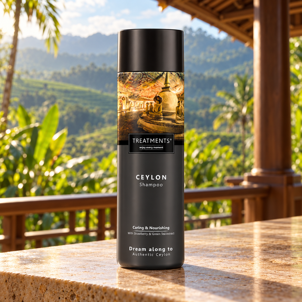 Champú Ceylon de TREATMENTS® – ambiente inspirado en Sri Lanka
