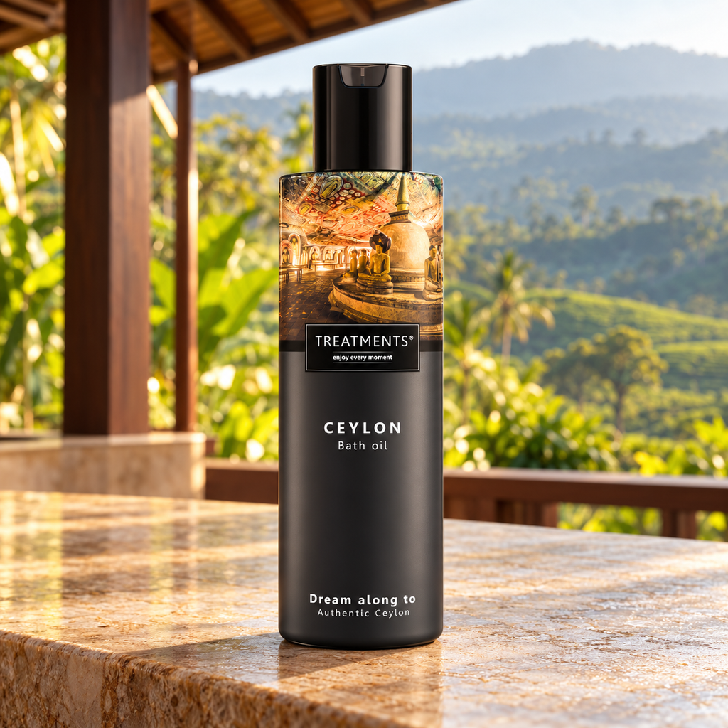 Aceite de Baño Ceylon de TREATMENTS® – ambiente inspirado en Sri Lanka