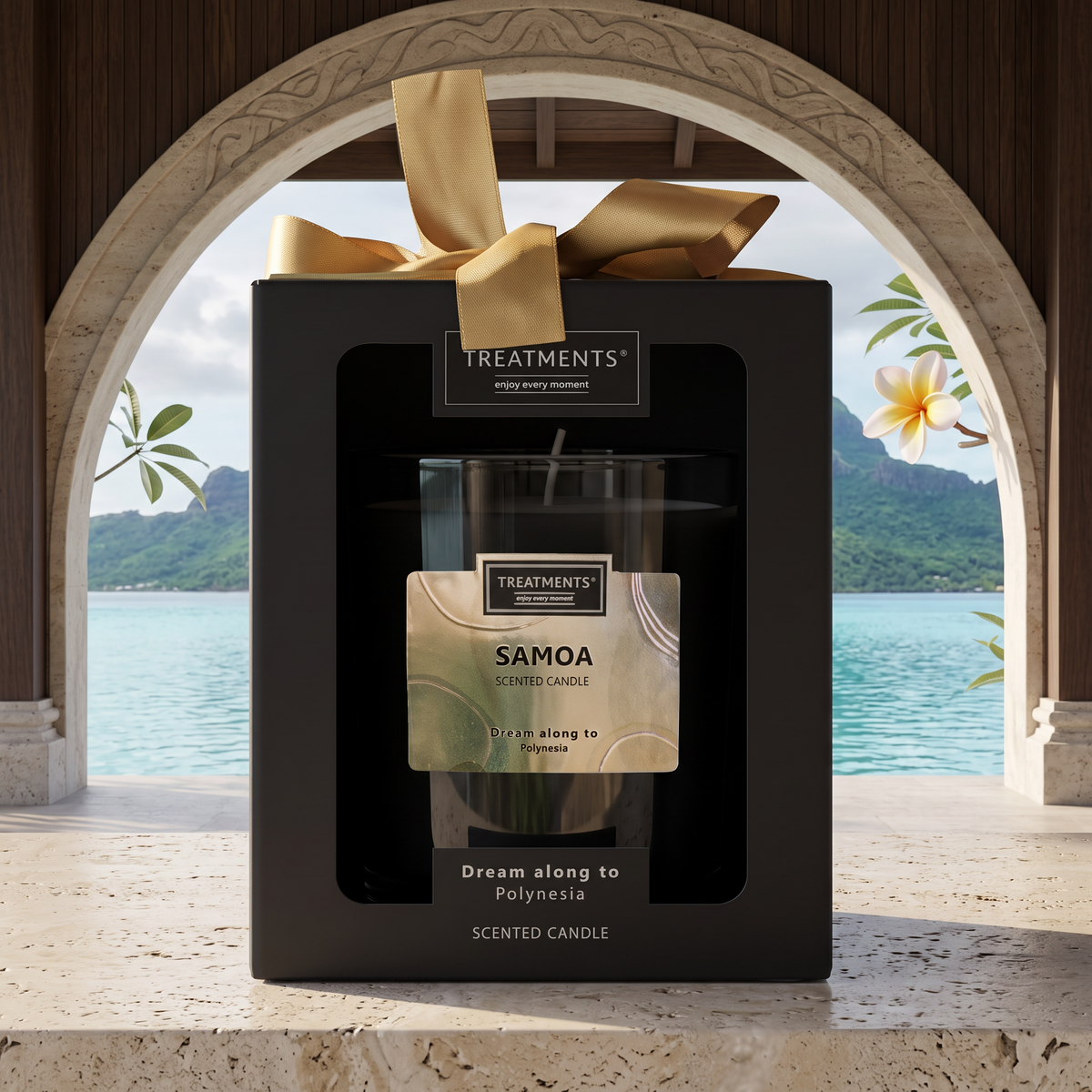 Caja de Regalo Vela Perfumada Samoa de TREATMENTS® – imagen de ambiente