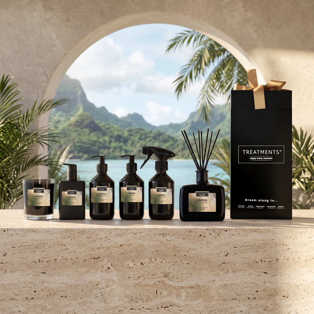 Caja de Regalo Spa en Casa Deluxe Samoa de TREATMENTS® – imagen de ambiente en el baño