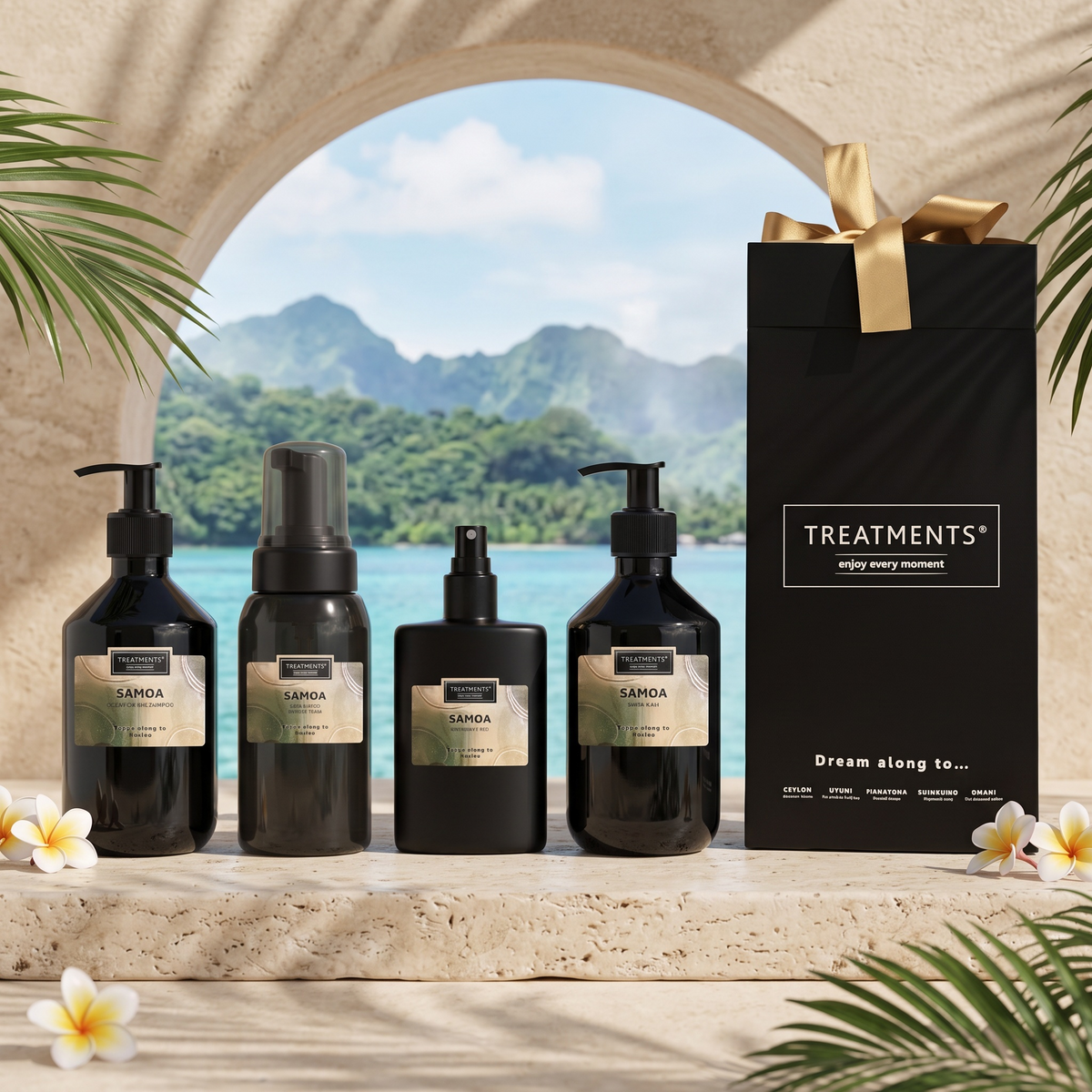 Caja de Regalo Cabello y Cuerpo Deluxe Samoa de TREATMENTS® – imagen de ambiente