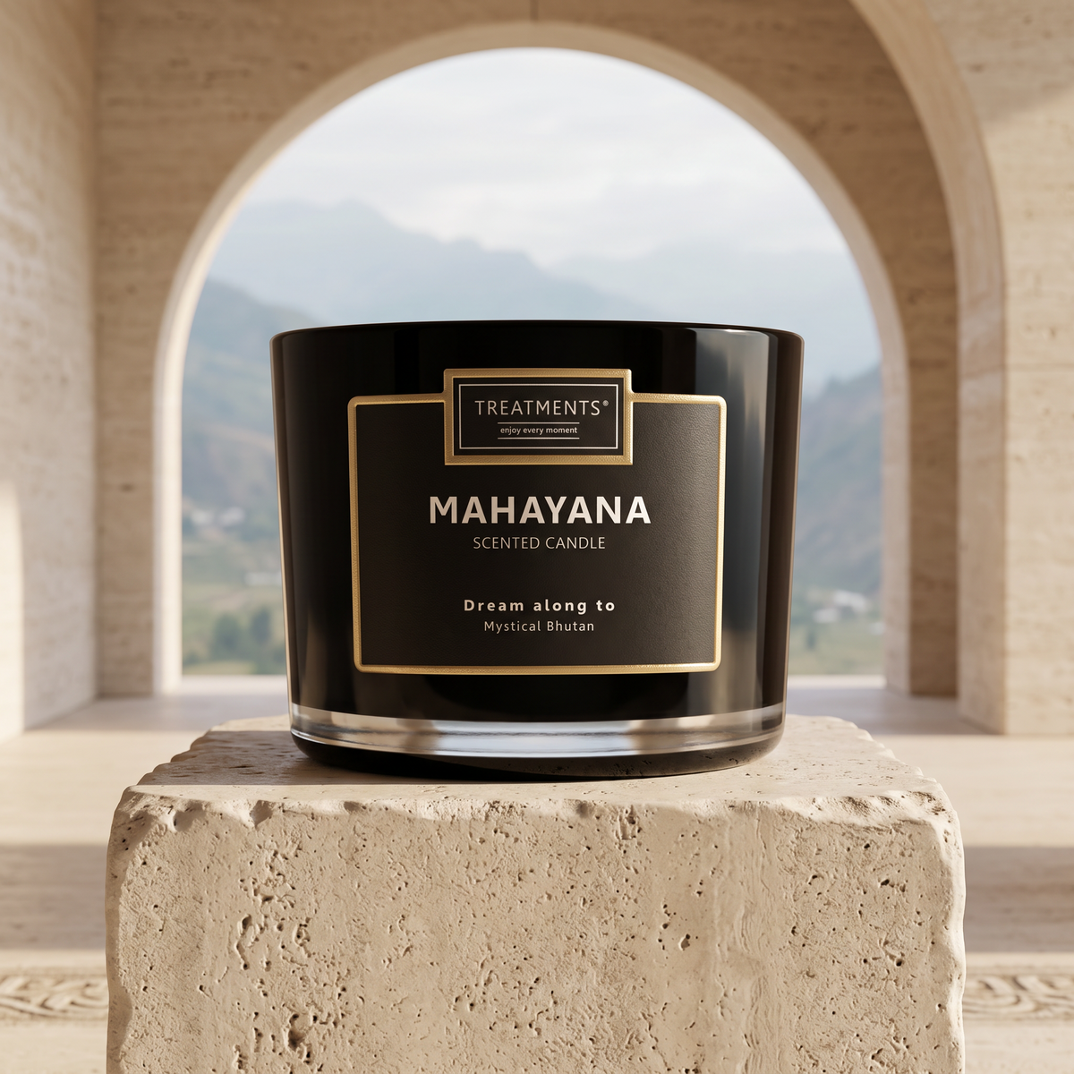 Vela Perfumada XL Mahayana de TREATMENTS® – imagen de ambiente