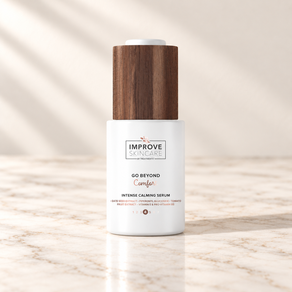 Treatments® - Go Beyond - Comfort - Sérum Calmante Intensivo - 30 ml sobre mármol claro