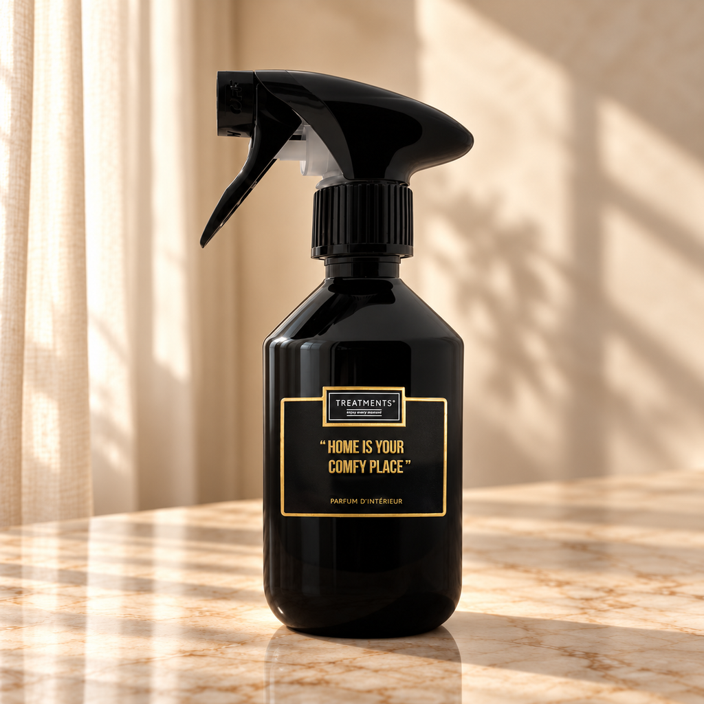 Treatments® - Perfume de Interior "Tu Rincón de Confort" - 300 ml sobre mármol