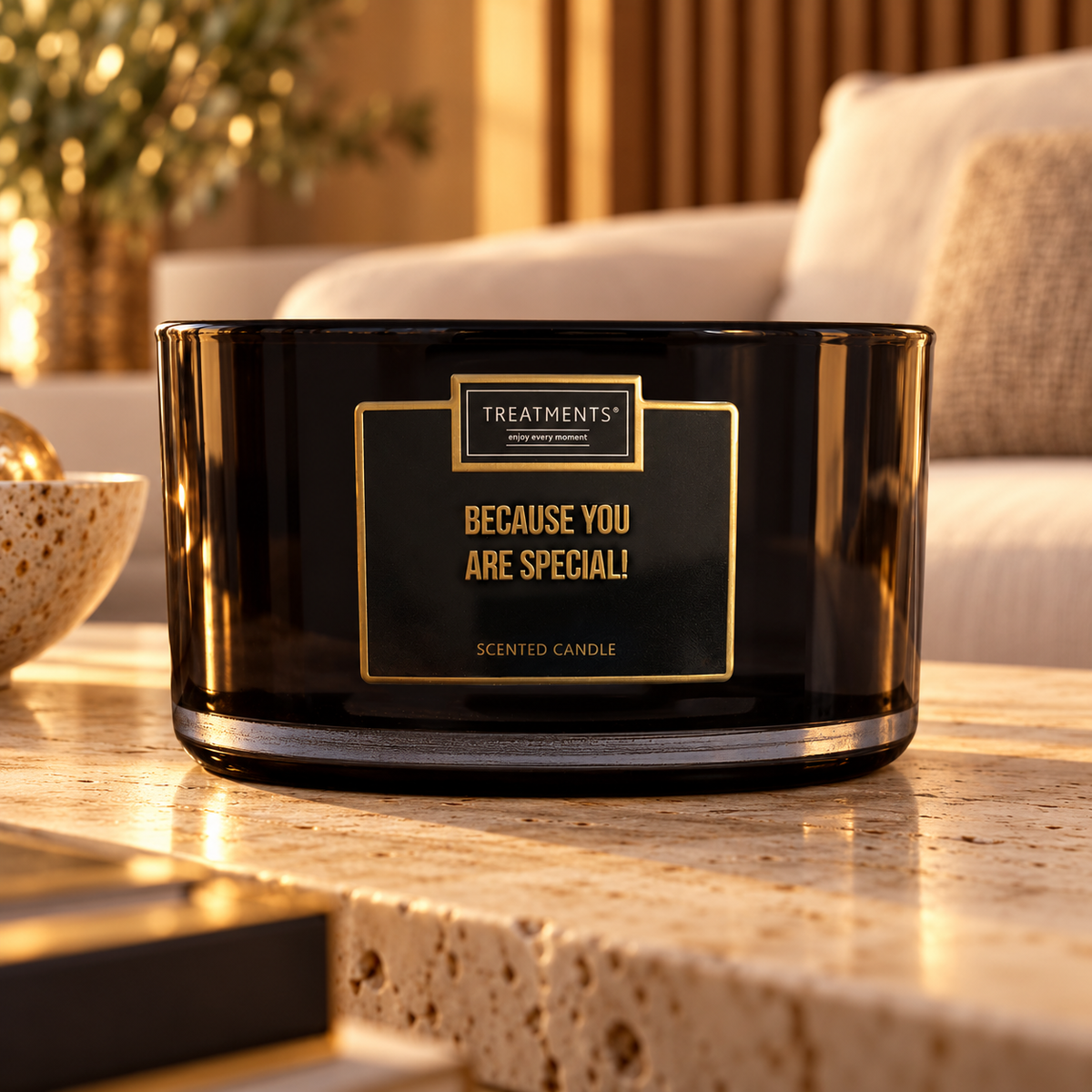 Treatments® - Vela Perfumada XL "Porque Eres Especial" - 560 g — fotografía de ambiente