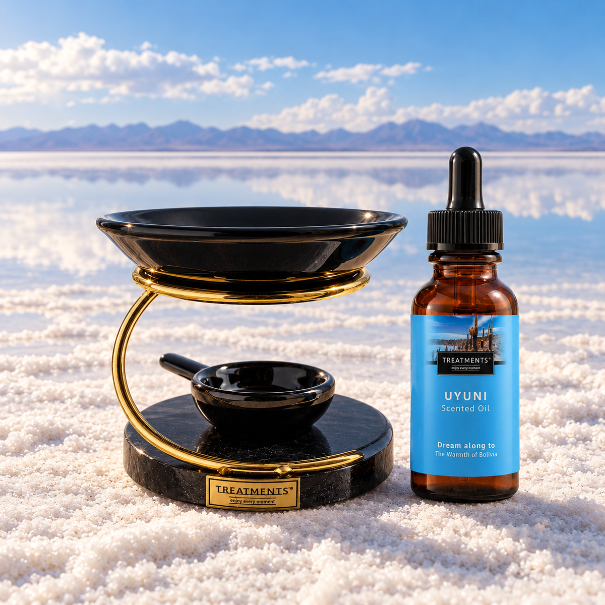 Treatments® - Aceite Aromático + Difusor - Uyuni - 20 ml — ambiente del salar de Uyuni