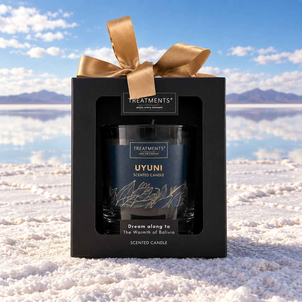 Treatments® - Caja de Regalo Vela Perfumada - Uyuni - 380 g — ambiente del salar de Uyuni