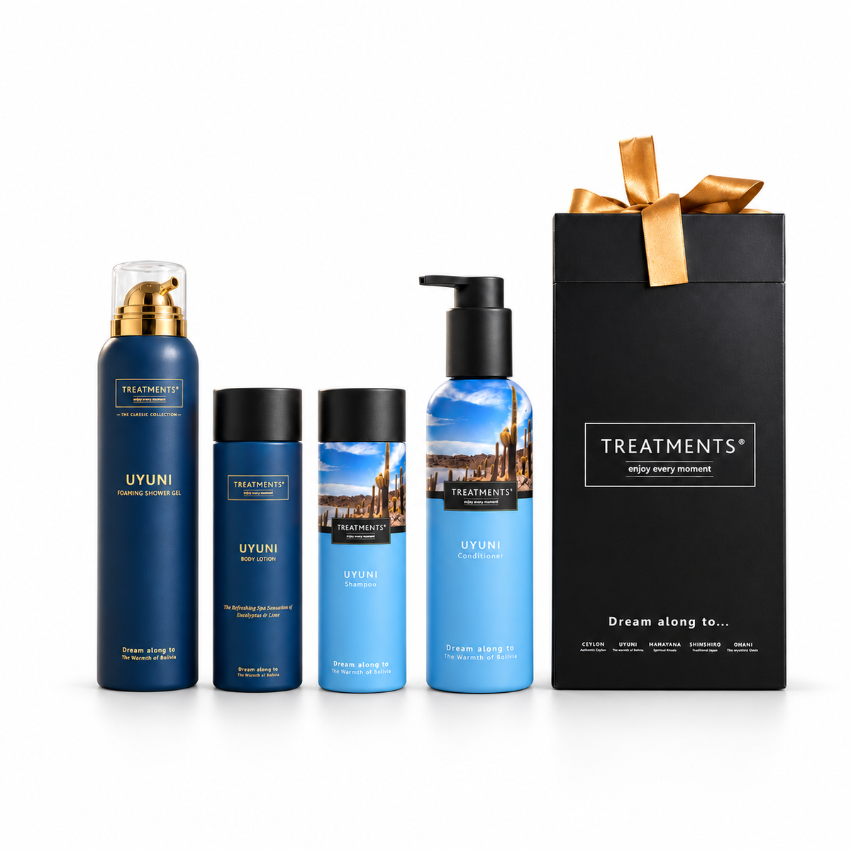 Treatments® - Caja de Regalo Cabello y Cuerpo - Uyuni — estudio fondo blanco