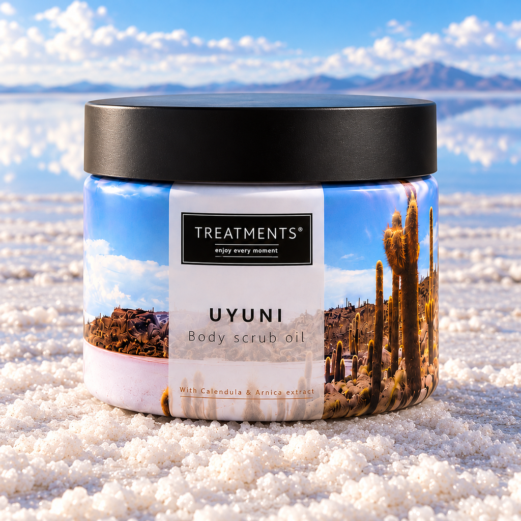 Treatments® - Aceite Exfoliante Corporal - Uyuni - 500 g — ambiente del salar de Uyuni