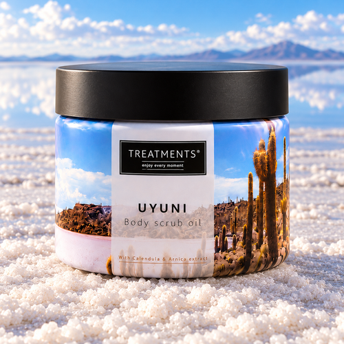 Treatments® - Aceite Exfoliante Corporal - Uyuni - 500 g — ambiente del salar de Uyuni