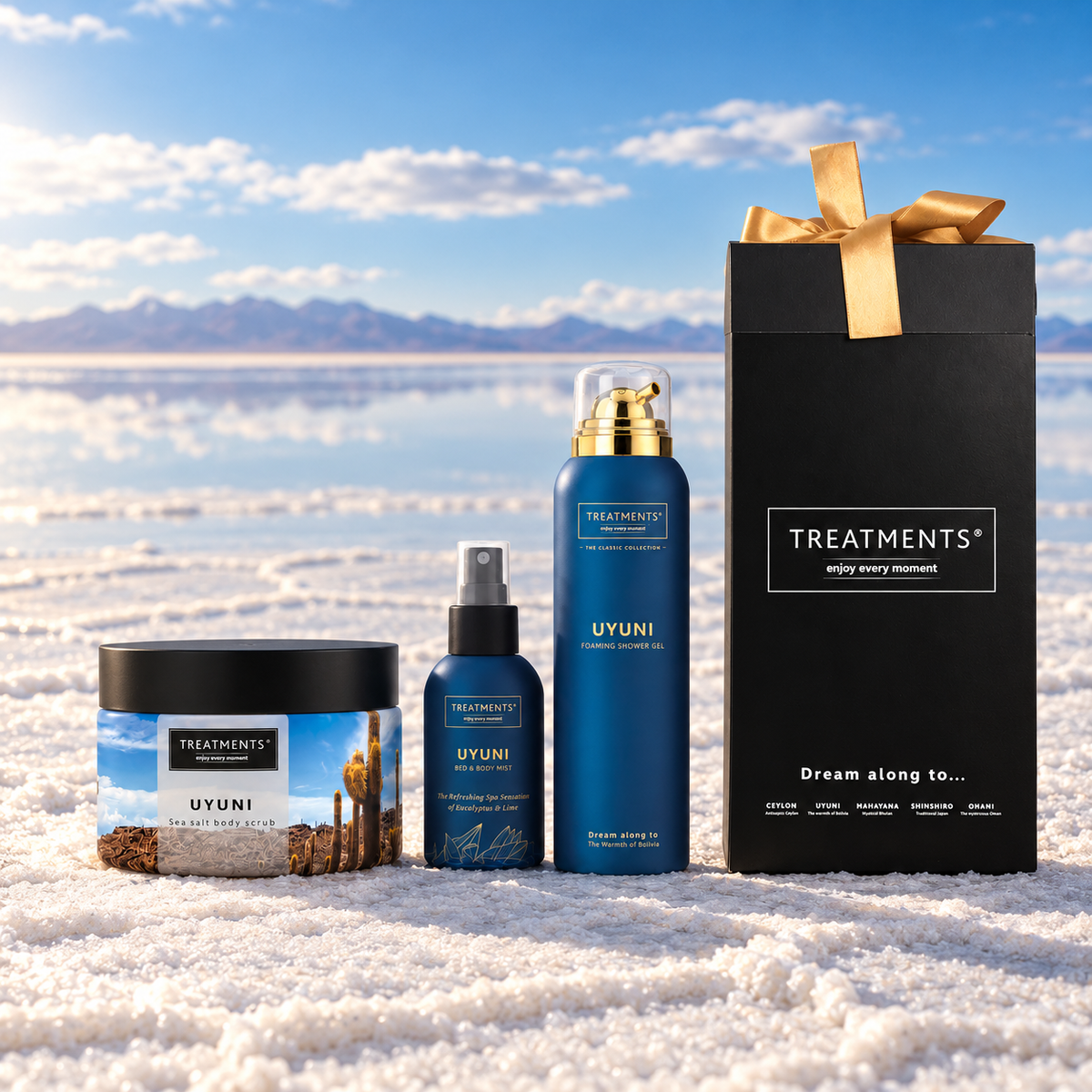 Treatments® - Caja de Regalo Cuerpo y Exfoliante - Uyuni — ambiente del salar de Uyuni
