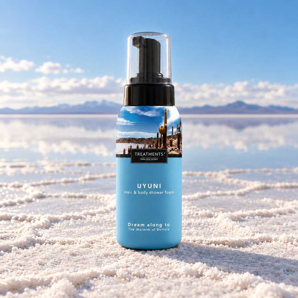 Treatments® - Espuma de Ducha Cabello y Cuerpo - Uyuni - 250 ml — ambiente del salar de Uyuni