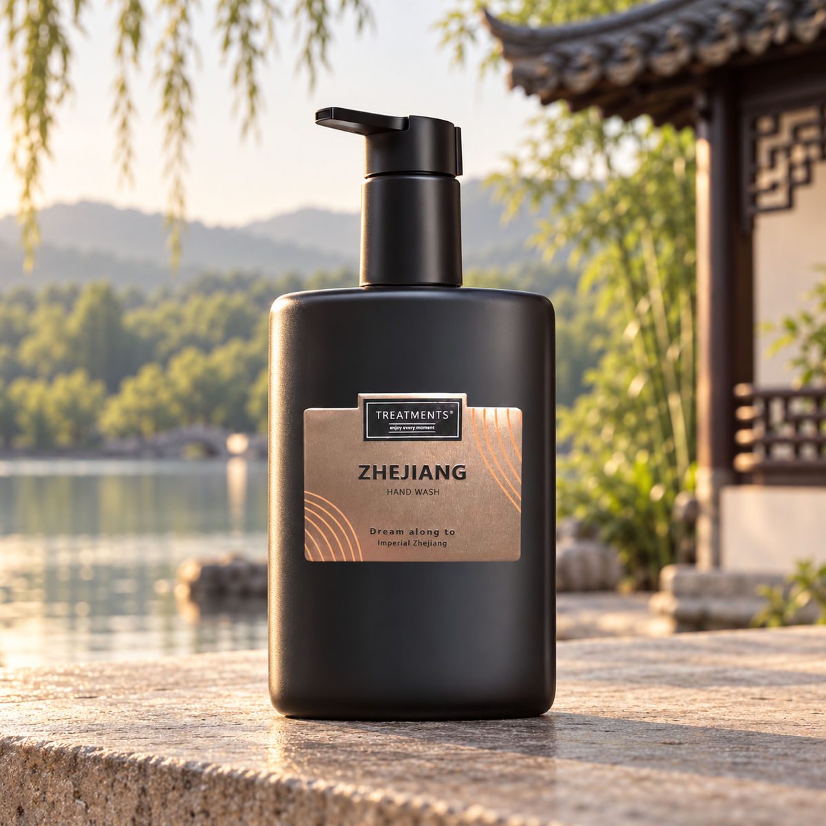 Jabón de Manos Zhejiang de TREATMENTS® – ambiente inspirado en Zhejiang