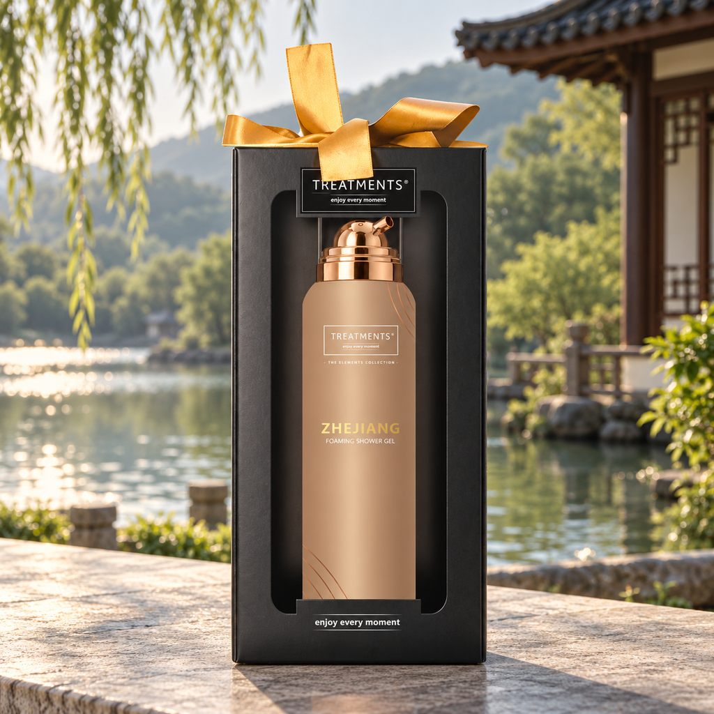 Caja de Regalo Gel de Ducha Espumoso Zhejiang de TREATMENTS® – ambiente inspirado en Zhejiang