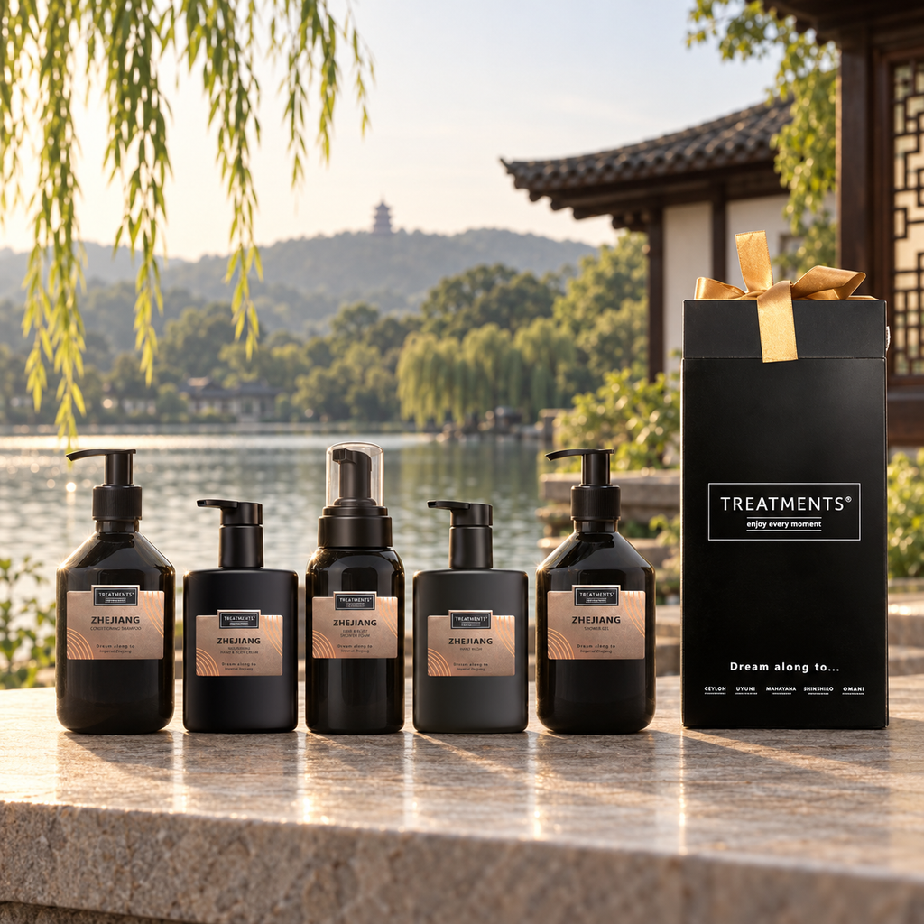 Caja de Regalo Manos y Cuerpo Deluxe Zhejiang de TREATMENTS® – ambiente inspirado en Zhejiang
